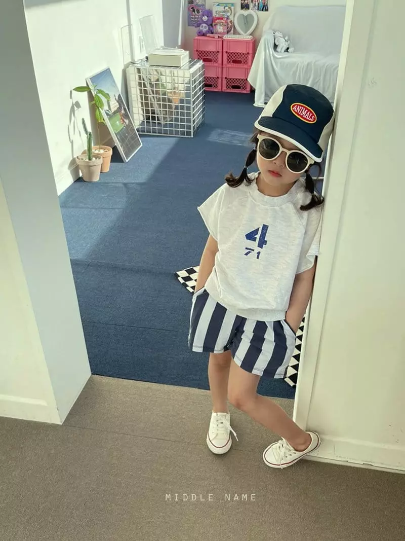 Middle Name - Korean Children Fashion - #minifashionista - 4 Terry Short Sleeves Tee - 2
