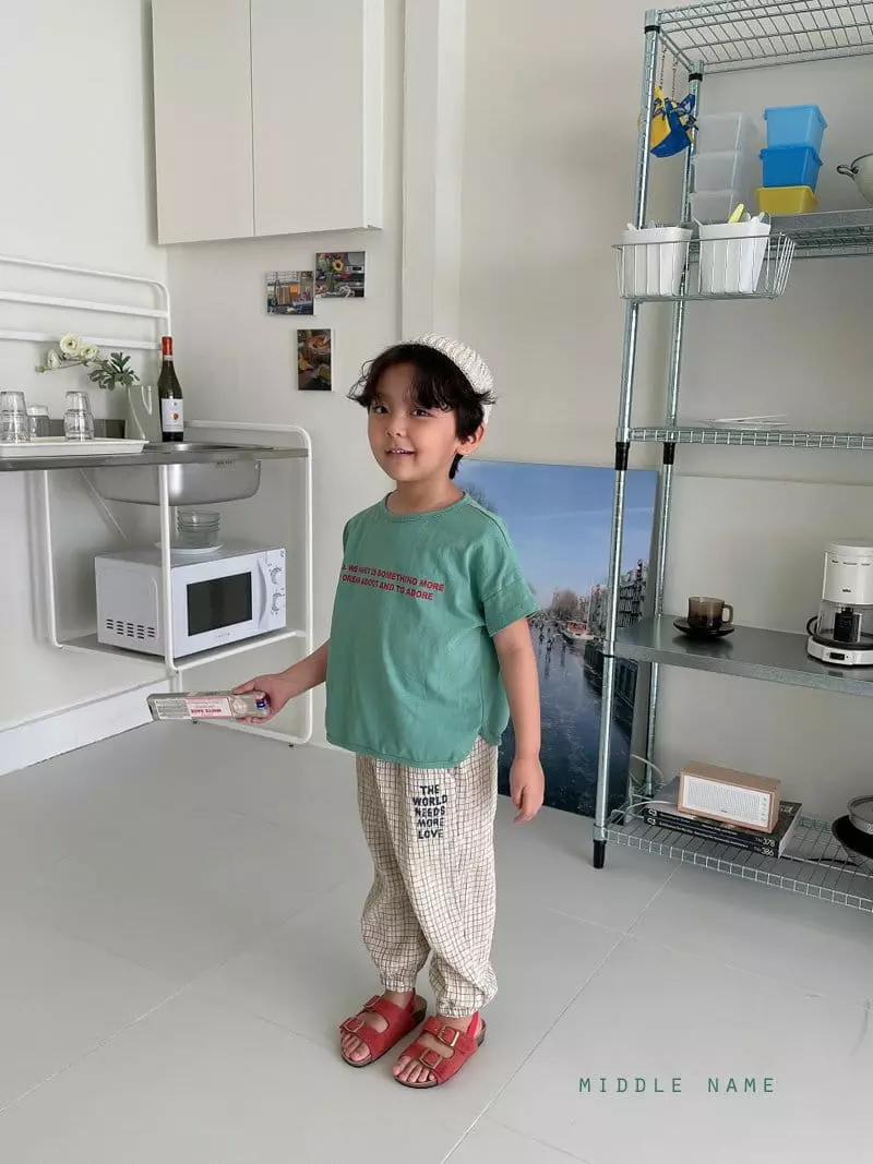 Middle Name - Korean Children Fashion - #minifashionista - Love Jogger Pants - 5