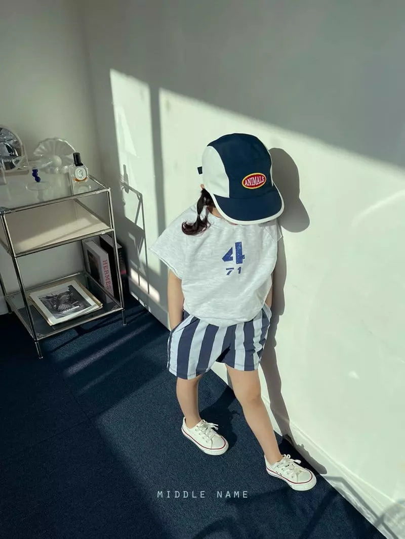Middle Name - Korean Children Fashion - #stylishchildhood - 4 Terry Short Sleeves Tee - 6