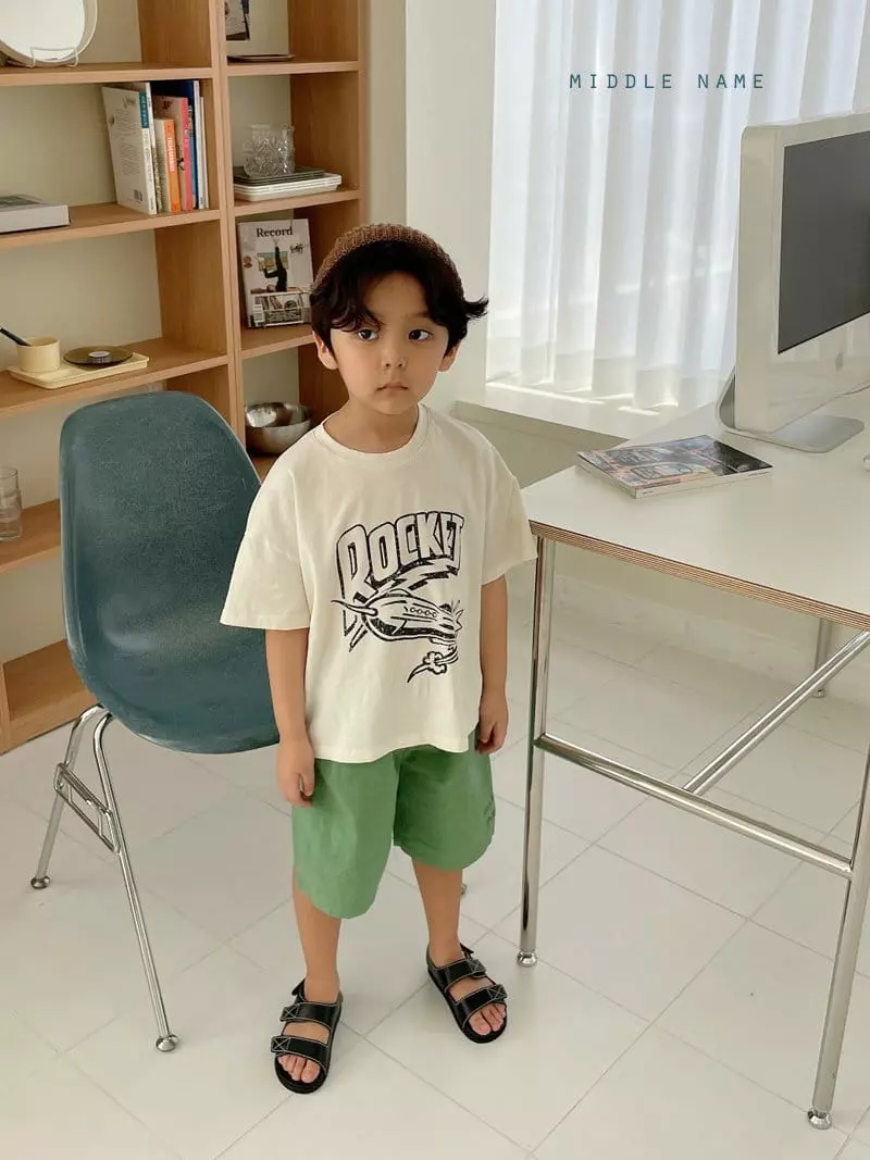 Middle Name - Korean Children Fashion - #todddlerfashion - Rocket Tee - 6