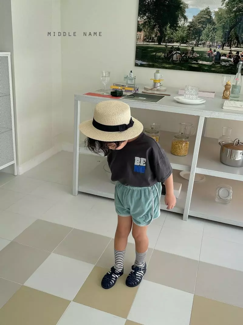 Middle Name - Korean Children Fashion - #todddlerfashion - Terry Piping Shorts - 12