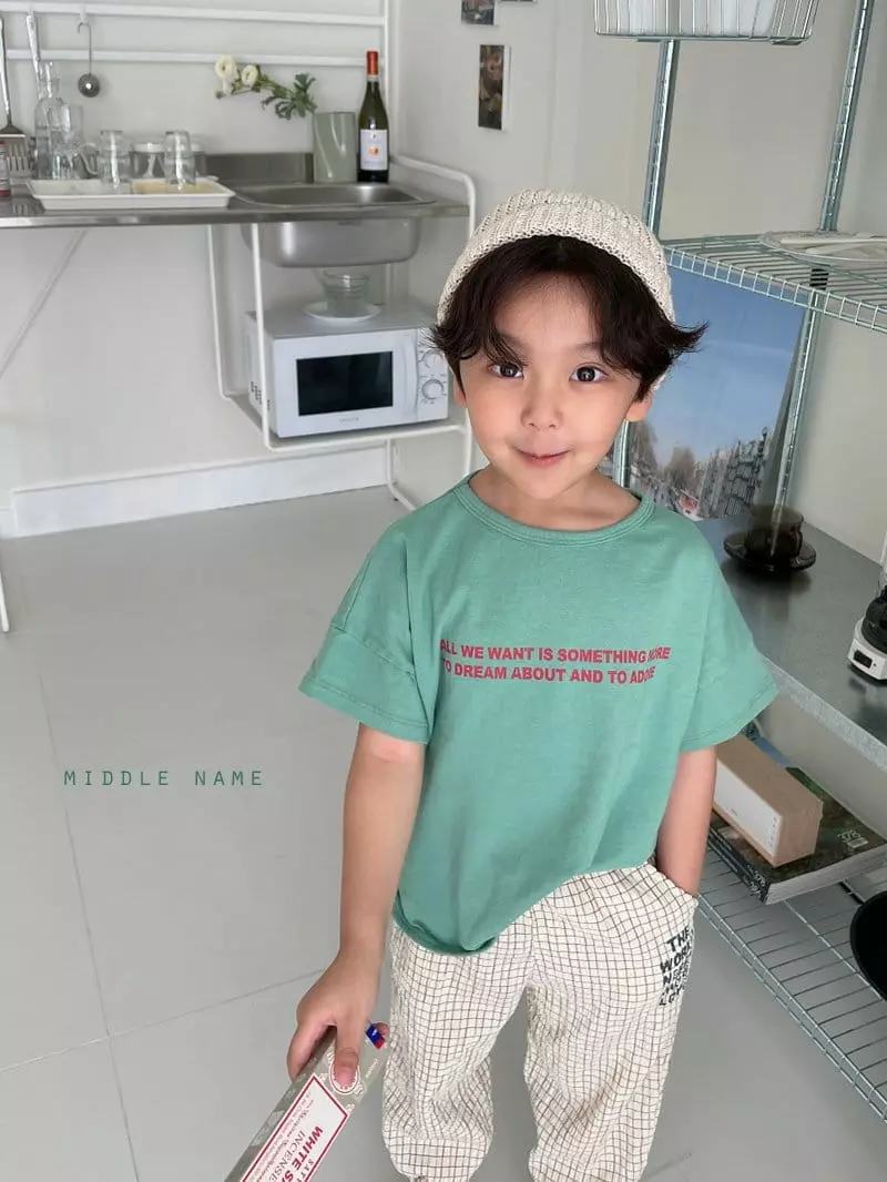 Middle Name - Korean Children Fashion - #todddlerfashion - Lettering Tee - 11