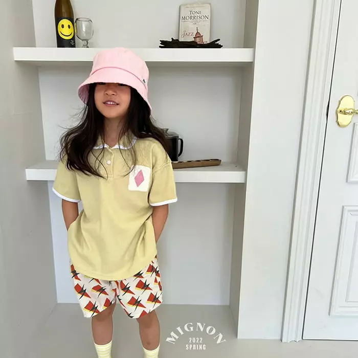 Mignon - Korean Children Fashion - #kidzfashiontrend - Waffle Collar Tee - 6