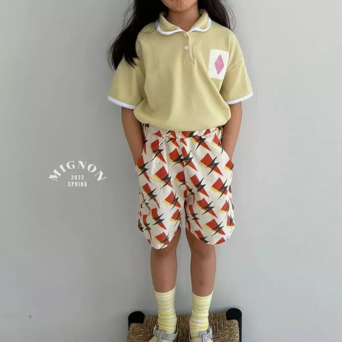 Mignon - Korean Children Fashion - #minifashionista - Waffle Collar Tee - 10