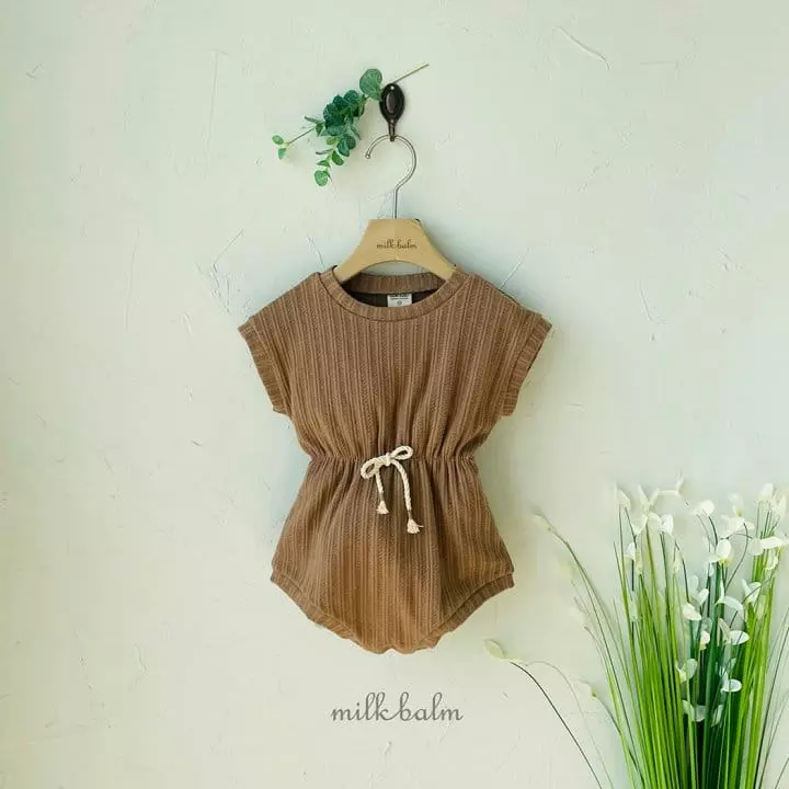 Milk Balm - Korean Baby Fashion - #babyfashion - Caramel Bodysuit