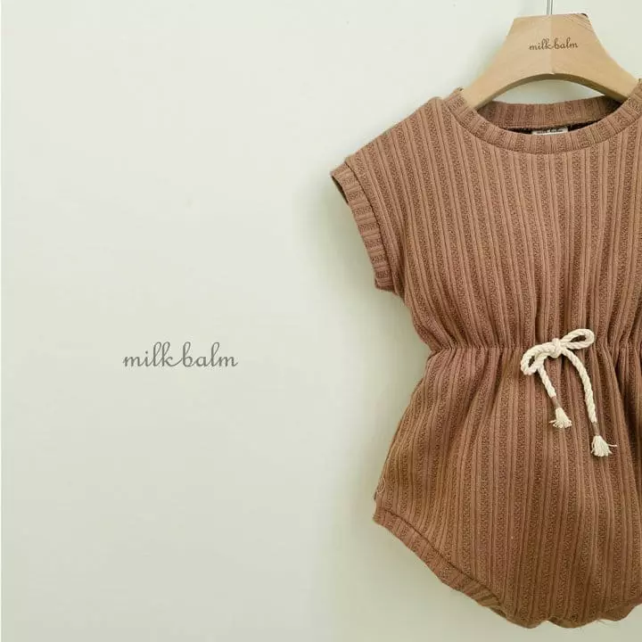 Milk Balm - Korean Baby Fashion - #babyfever - Caramel Bodysuit - 2