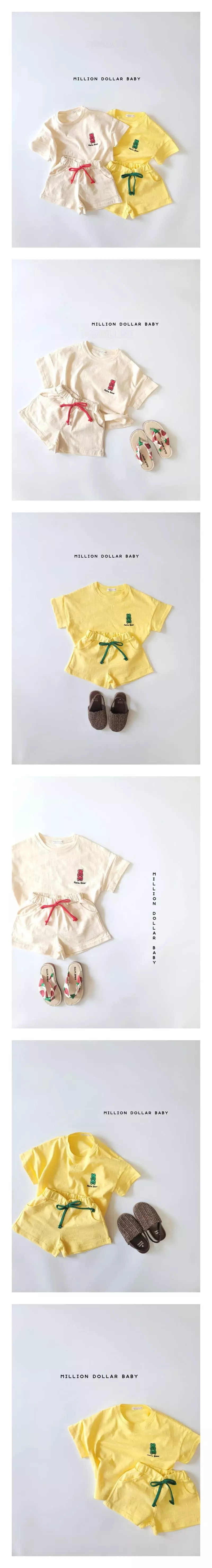 Million Dollar Baby - Korean Children Fashion - #childofig - Hello Bear Top Bottom Set