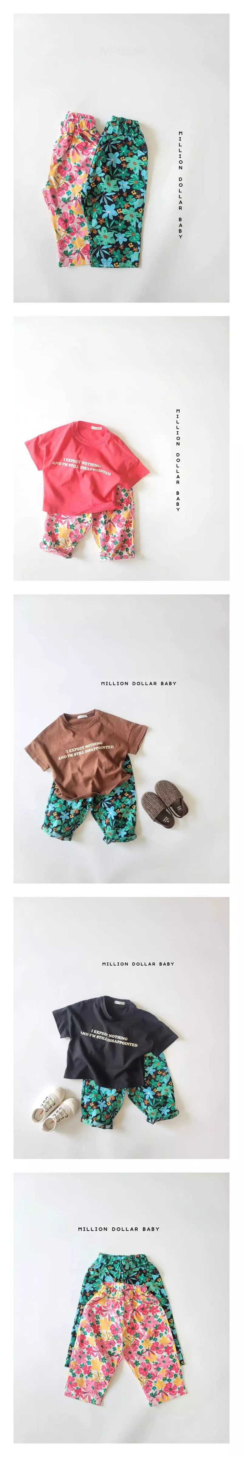 Million Dollar Baby - Korean Children Fashion - #minifashionista - Flower Pants