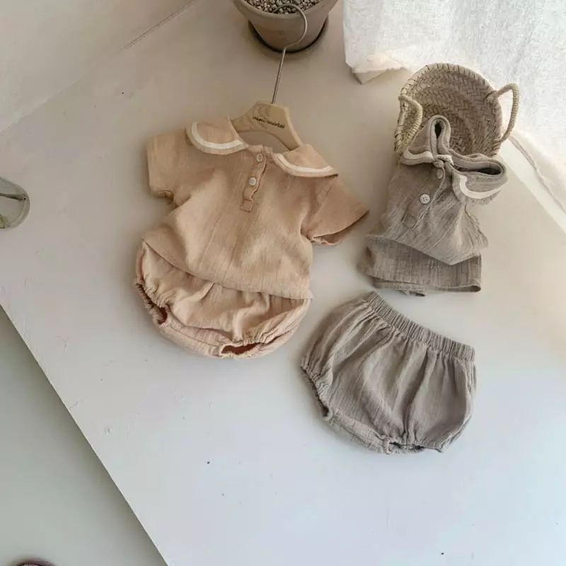 Mimi Market - Korean Baby Fashion - #babyclothing - Suri Top Bottom Set - 12