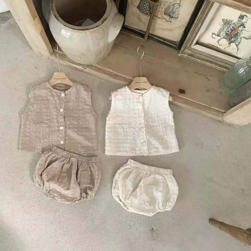 Mimi Market - Korean Baby Fashion - #babyfever - Craker Top Bottom Set - 12