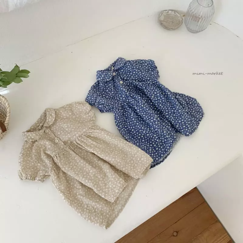 Mimi Market - Korean Baby Fashion - #babyfever - Dami Collar One-piece - 7