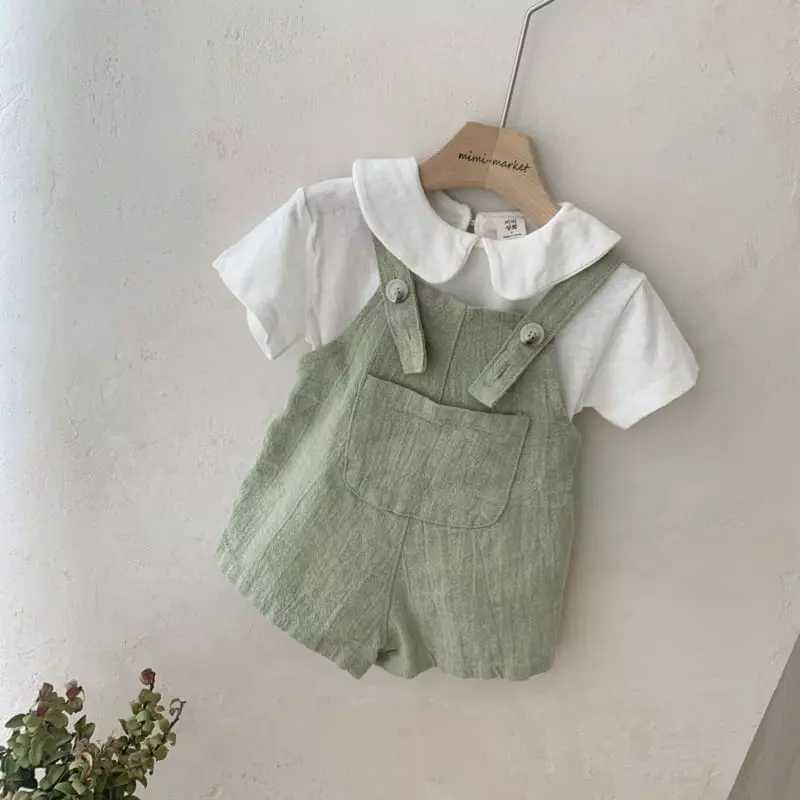 Mimi Market - Korean Baby Fashion - #babygirlfashion - Suri Dungarees - 3