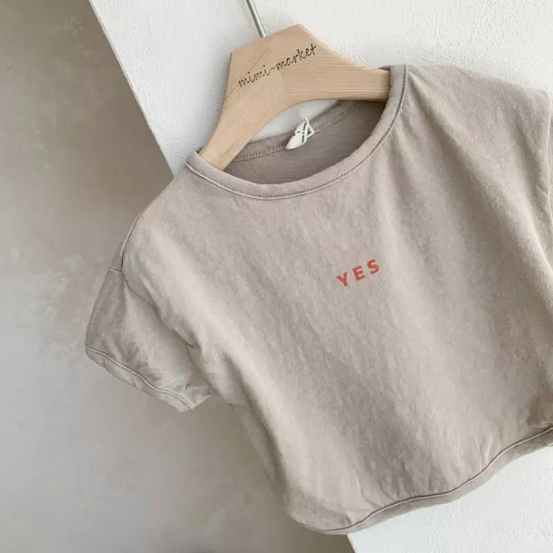 Mimi Market - Korean Baby Fashion - #babylifestyle - Yes Piping Tee - 12