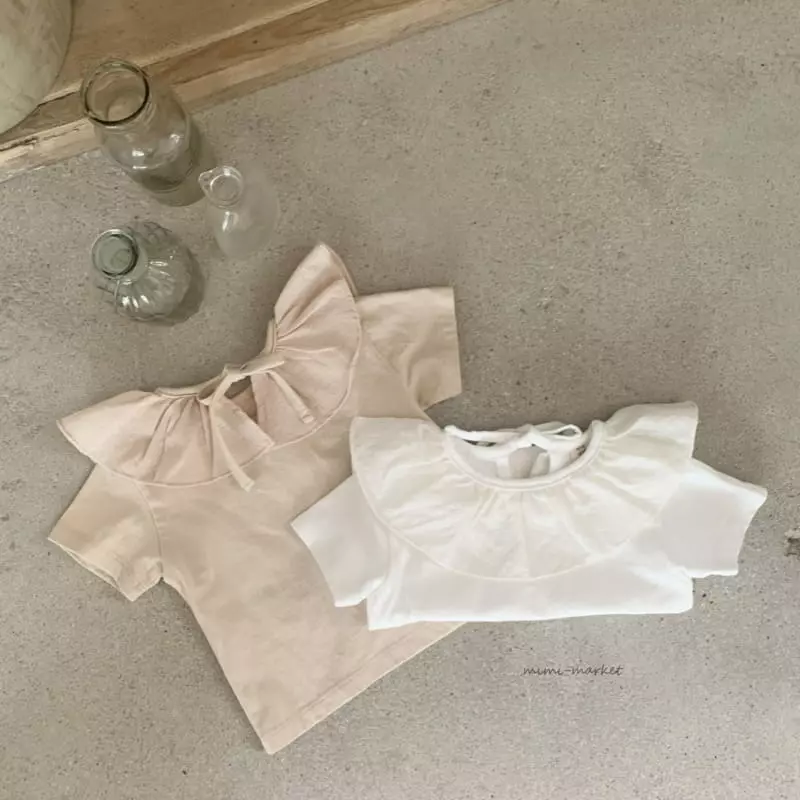 Mimi Market - Korean Baby Fashion - #babyoutfit - Mill Collar Tee - 5