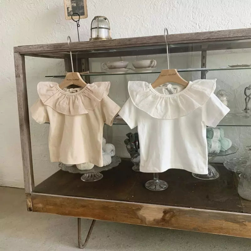 Mimi Market - Korean Baby Fashion - #babyoutfit - Mill Collar Tee - 6