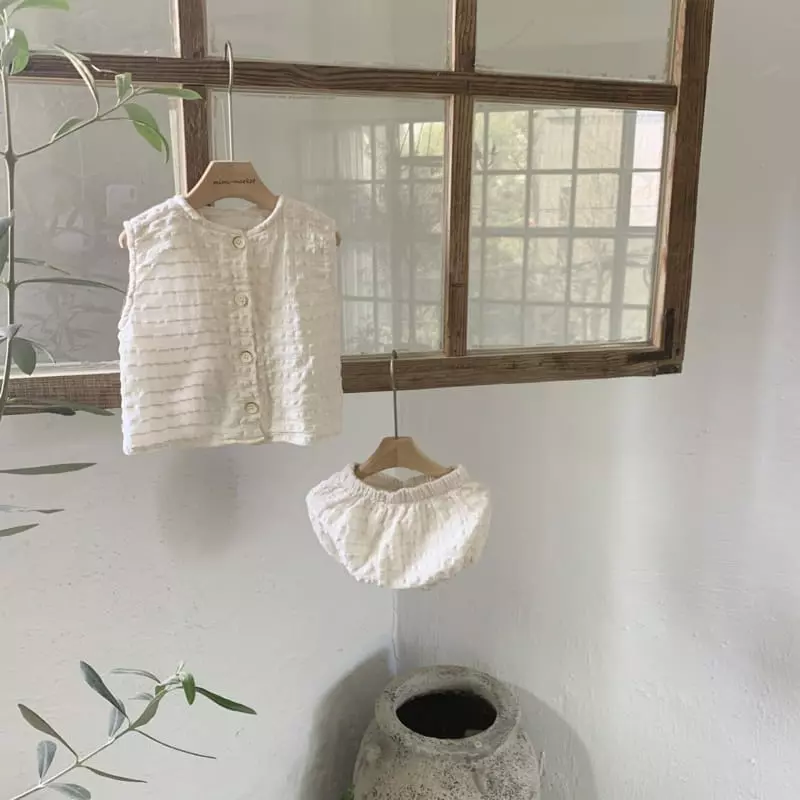 Mimi Market - Korean Baby Fashion - #babyoutfit - Craker Top Bottom Set - 2