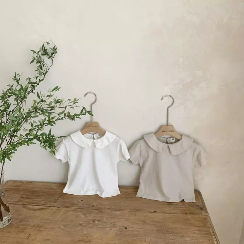 Mimi Market - Korean Baby Fashion - #babyoutfit - Linen Marlang Tee