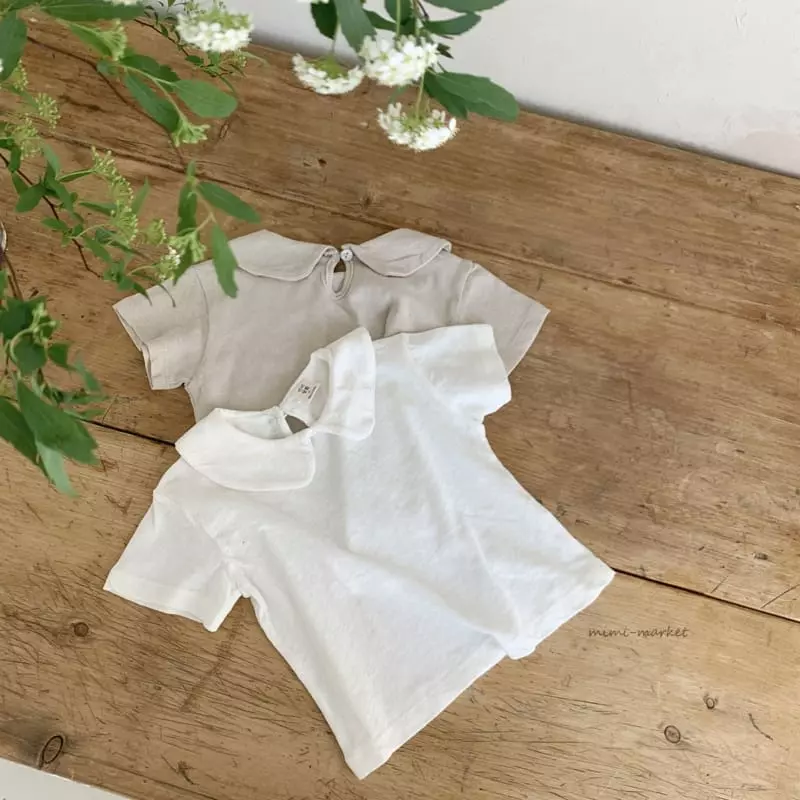 Mimi Market - Korean Baby Fashion - #babyoutfit - Linen Marlang Tee - 2