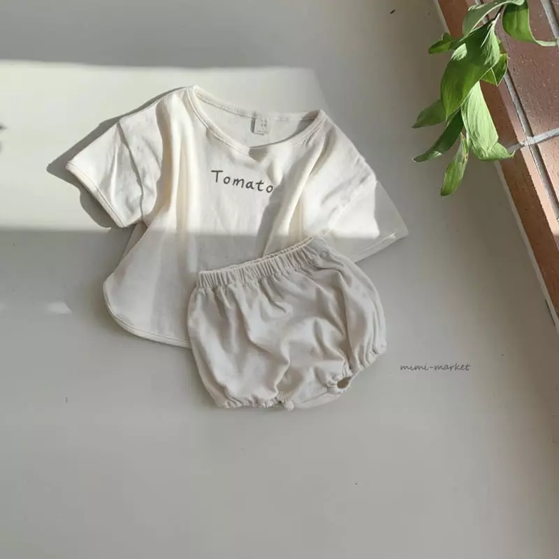 Mimi Market - Korean Baby Fashion - #babyoutfit - Tomato Top Bottom Set - 6