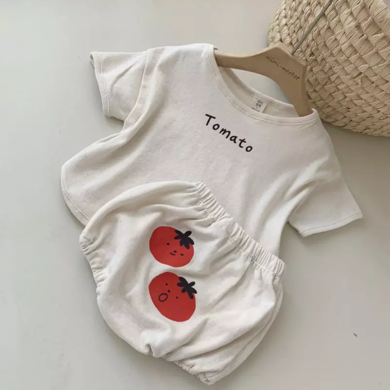 Mimi Market - Korean Baby Fashion - #babywear - Tomato Top Bottom Set - 8