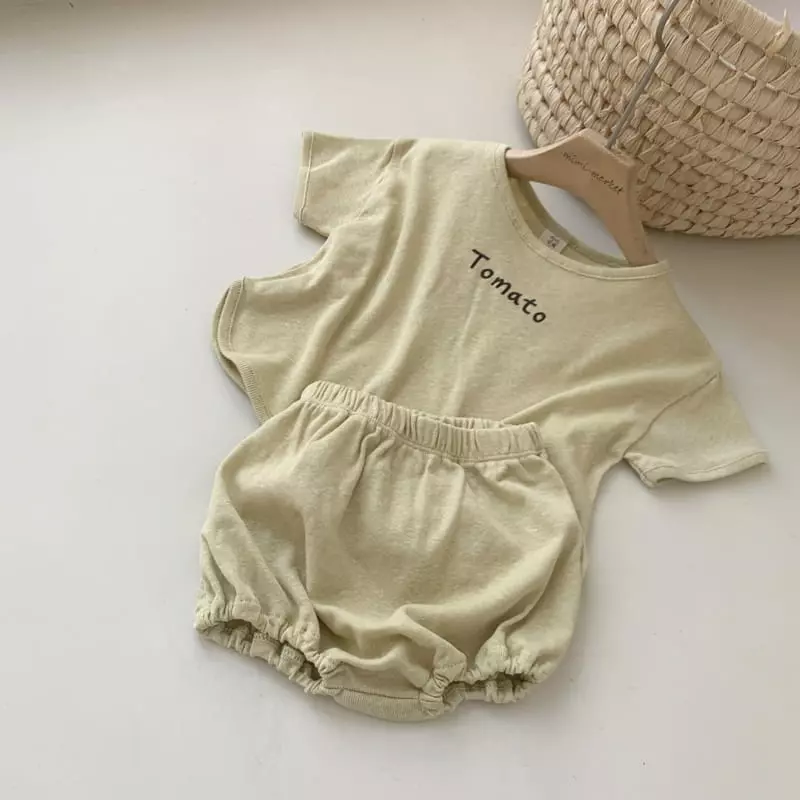 Mimi Market - Korean Baby Fashion - #onlinebabyshop - Tomato Top Bottom Set - 10