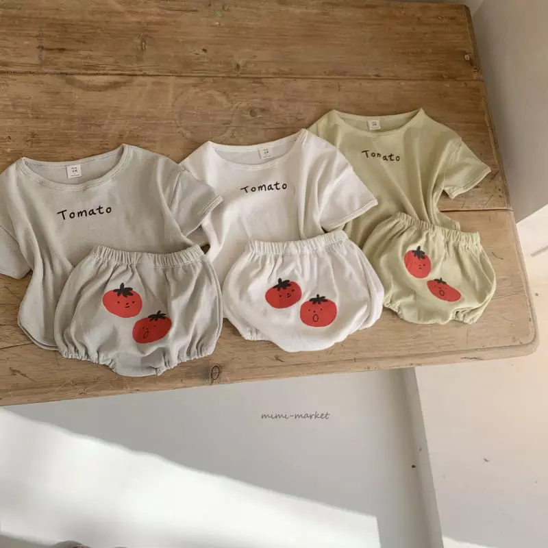 Mimi Market - Korean Baby Fashion - #smilingbaby - Tomato Top Bottom Set - 11