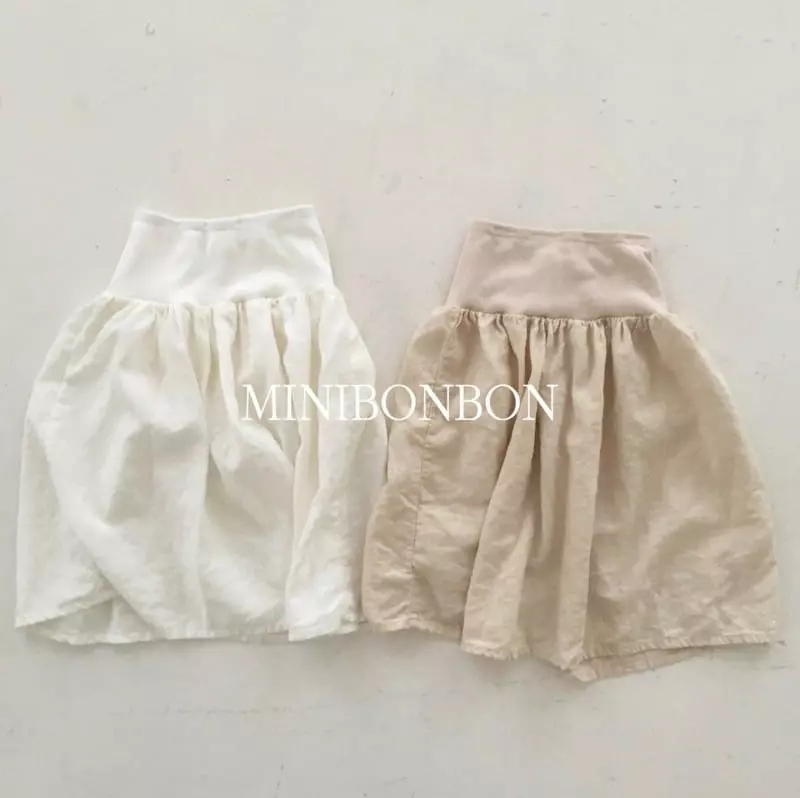 Mini Bongbong - Korean Children Fashion - #childofig - Linen Skirt