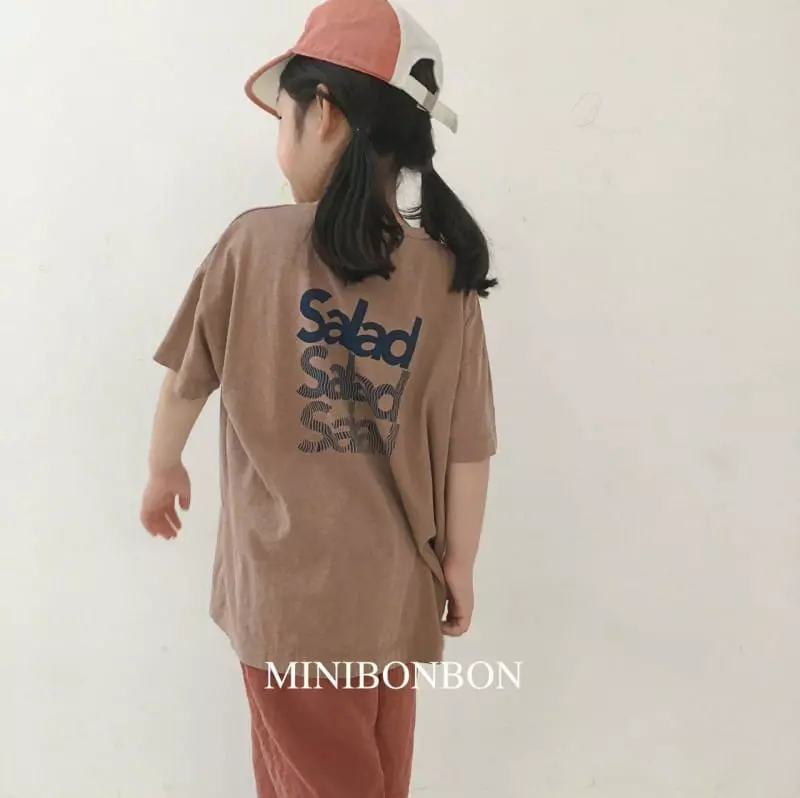 Mini Bongbong - Korean Children Fashion - #kidsshorts - Salad Tee - 4