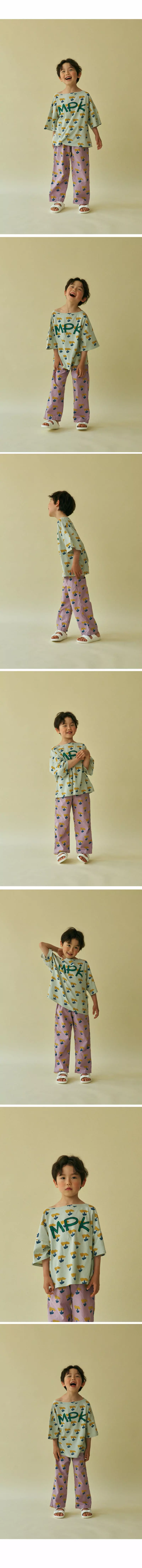Mini Ps Market - Korean Children Fashion - #childofig - Dandelion All Over Woven Pants - 3
