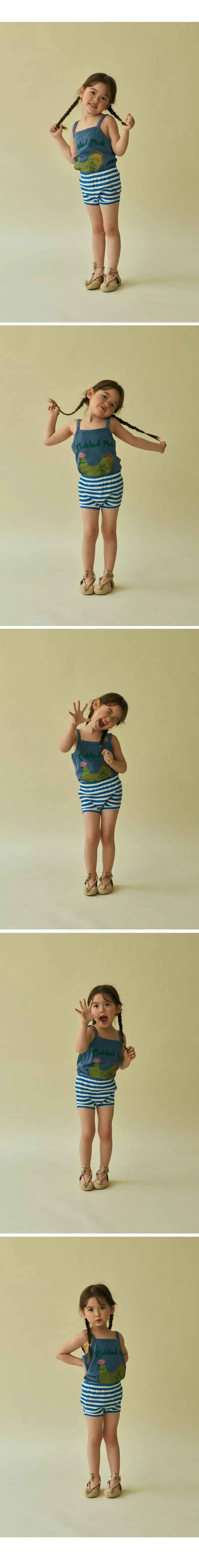 Mini Ps Market - Korean Children Fashion - #childrensboutique - Tickle Ggoggodle Printing Tank Top - 4