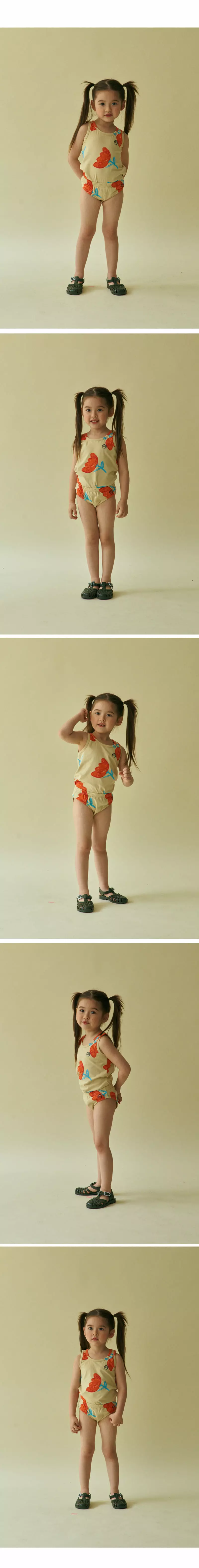 Mini Ps Market - Korean Children Fashion - #kidzfashiontrend - Pick Flower All Over Girl Triangle Briefs - 2