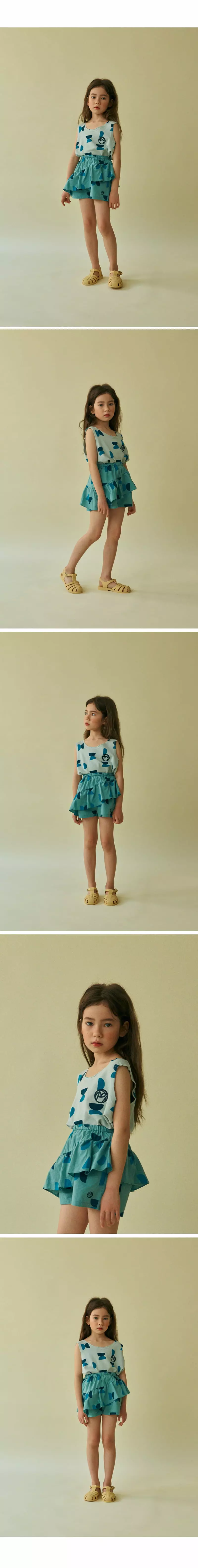 Mini Ps Market - Korean Children Fashion - #littlefashionista - Half Circle All Over Skirt Shorts - 3
