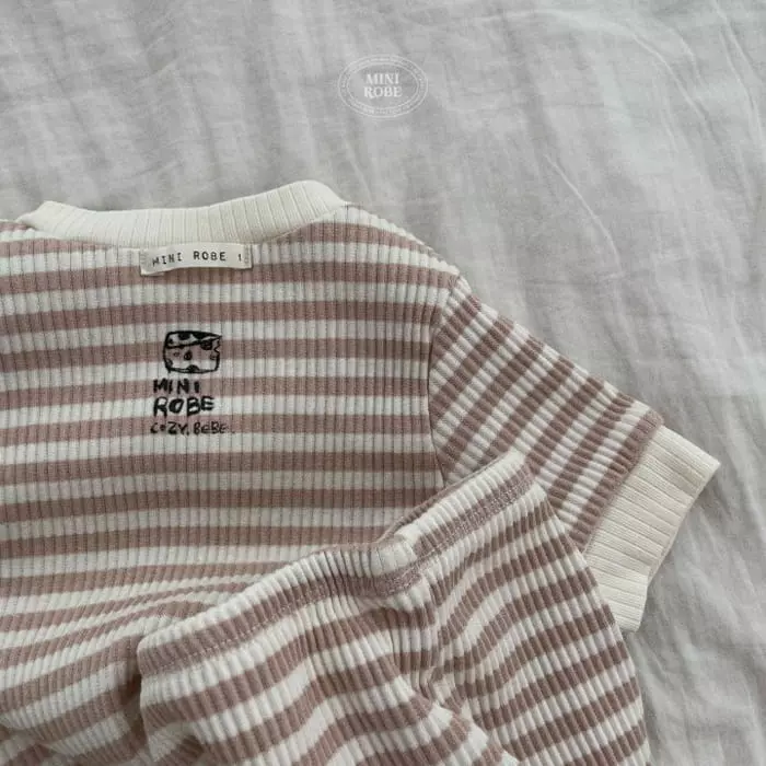 Mini Robe - Korean Baby Fashion - #babyboutique - Bebe Triangle Top Bottom Set - 12