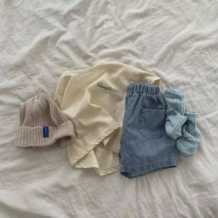 Mini Robe - Korean Baby Fashion - #babyboutique - Bebe Denim Shorts - 8
