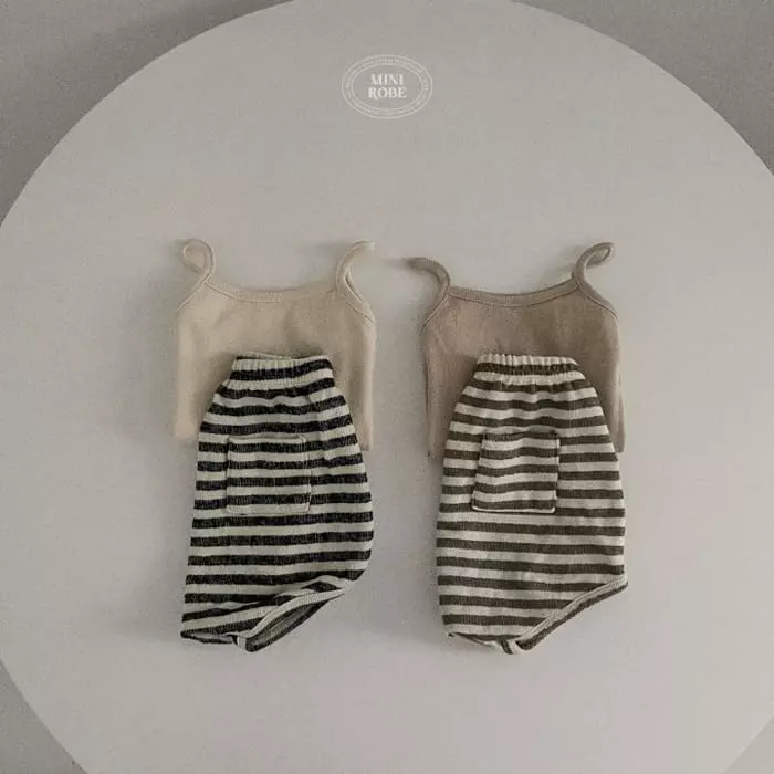 Mini Robe - Korean Baby Fashion - #babyboutique - Bebe Chocolate Top Bottom Set