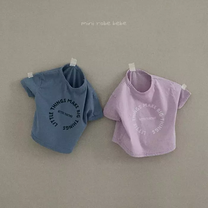 Mini Robe - Korean Baby Fashion - #babyboutique - Bebe Thinks Tee - 4
