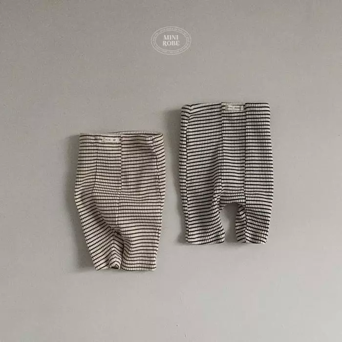 Mini Robe - Korean Baby Fashion - #babyboutique - Bebe Stripes Leggings