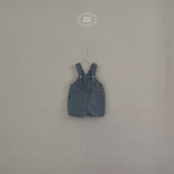 Mini Robe - Korean Baby Fashion - #babyboutiqueclothing - Bebe Denim Dungarees - 2