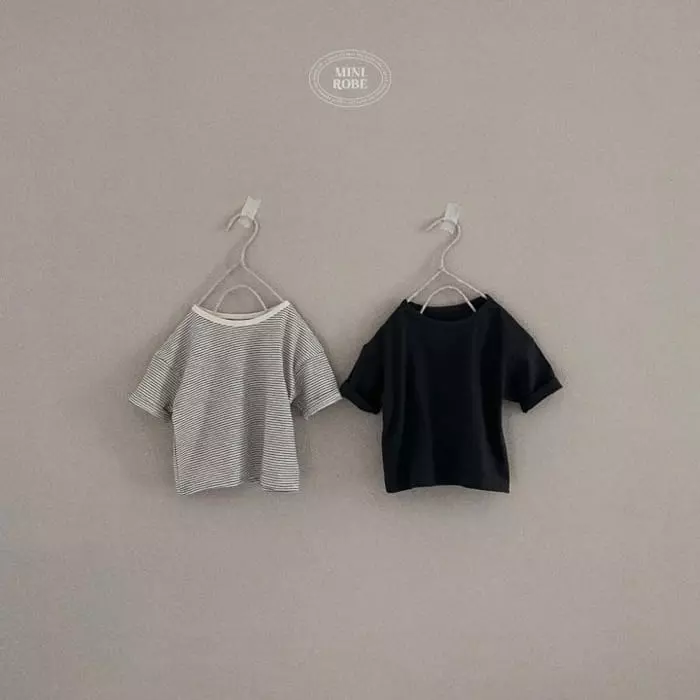 Mini Robe - Korean Baby Fashion - #babyboutiqueclothing - Bebe Capri One Plus One Tee 1+1 - 6