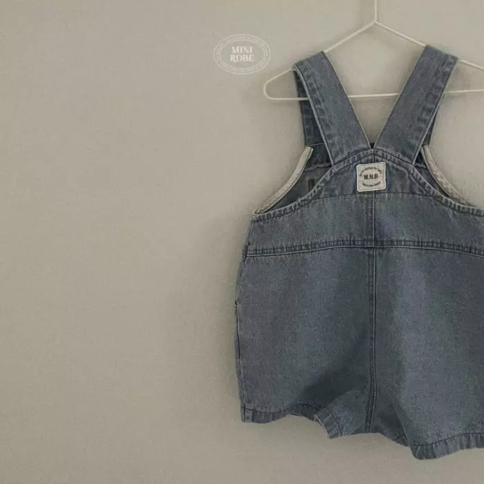 Mini Robe - Korean Baby Fashion - #babyclothing - Bebe Denim Dungarees - 3