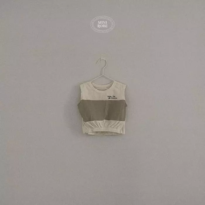 Mini Robe - Korean Baby Fashion - #babyfashion - Bebe Pigment Color Tee - 2