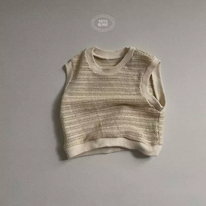 Mini Robe - Korean Baby Fashion - #babyfashion - Bebe Knit Vest - 3