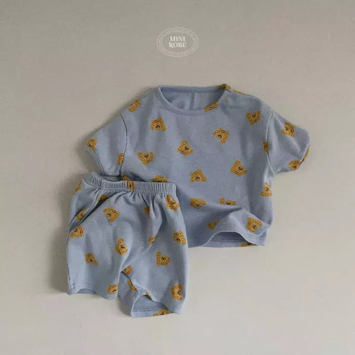 Mini Robe - Korean Baby Fashion - #babyfever - Bebe Monchi Tee - 7