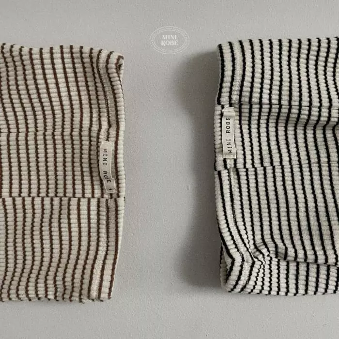 Mini Robe - Korean Baby Fashion - #babyfever - Bebe Stripes Leggings - 6