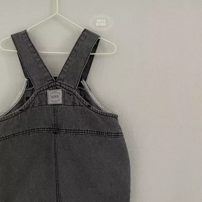 Mini Robe - Korean Baby Fashion - #babyfever - Bebe Denim Dungarees - 5