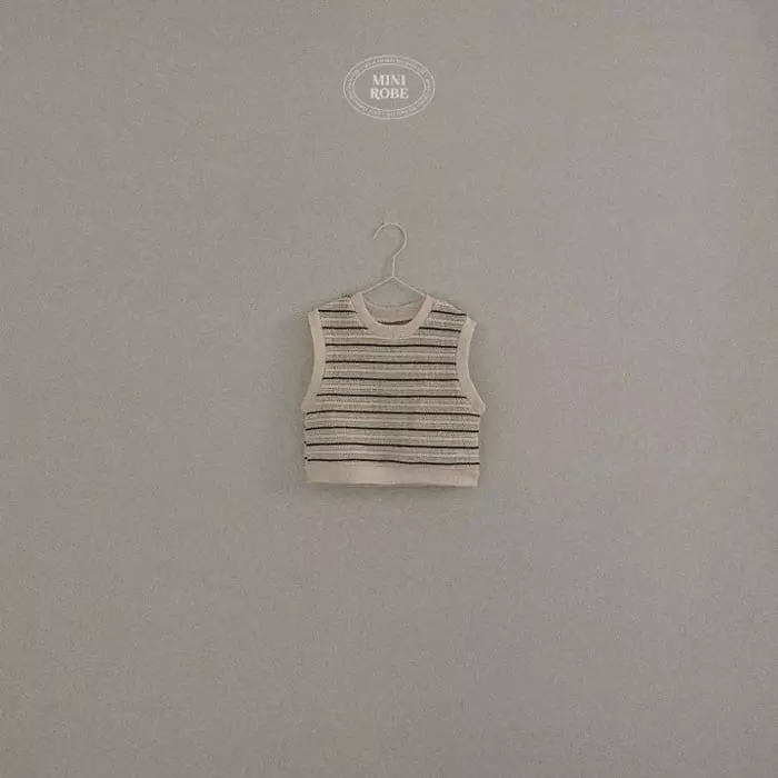 Mini Robe - Korean Baby Fashion - #babyfashion - Bebe Knit Vest - 4
