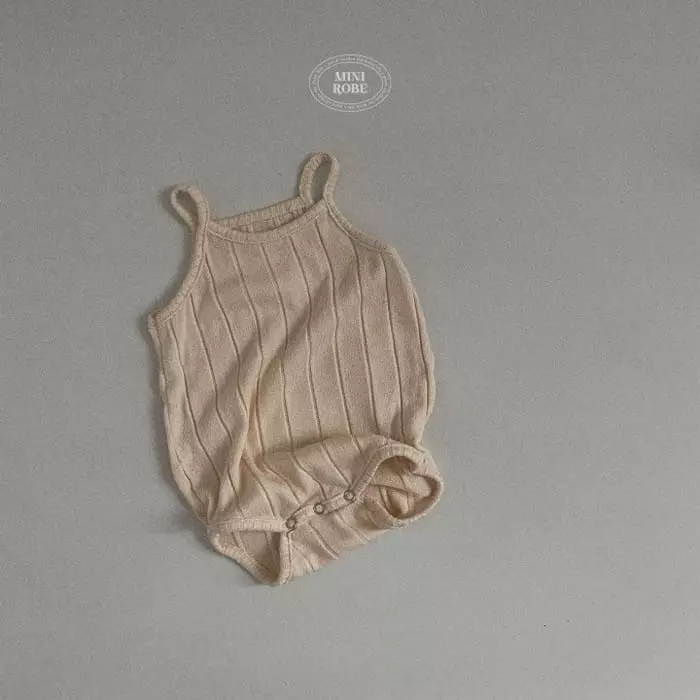 Mini Robe - Korean Baby Fashion - #babyfever - Bebe Knit Bodysuit - 3