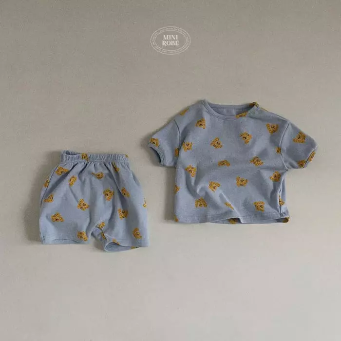 Mini Robe - Korean Baby Fashion - #babygirlfashion - Bebe Monchi Tee - 8