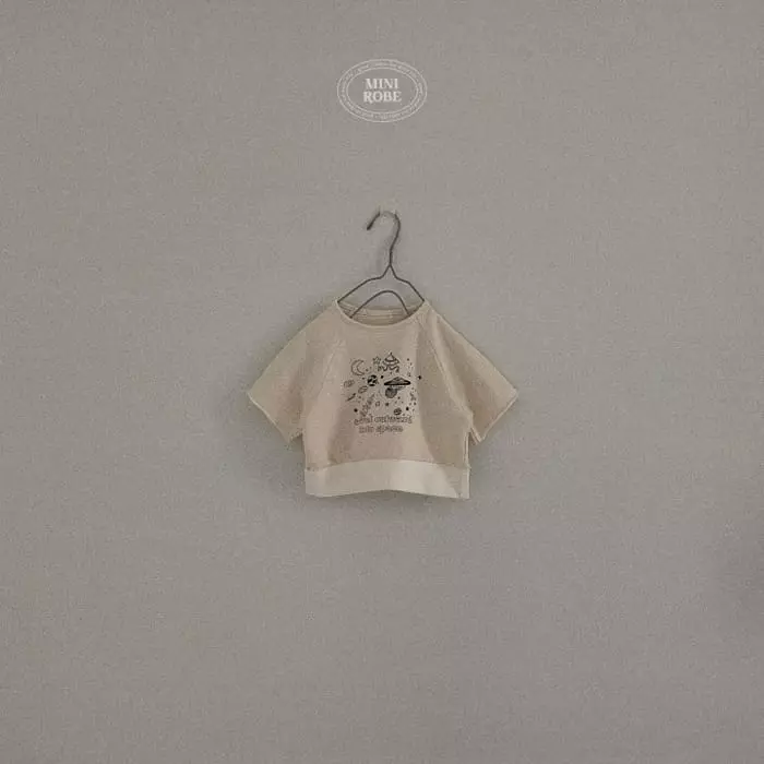 Mini Robe - Korean Baby Fashion - #babygirlfashion - Bebe Space Sweatshirt - 2