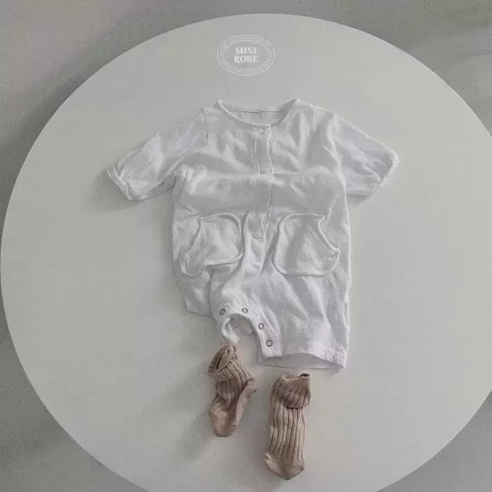 Mini Robe - Korean Baby Fashion - #babygirlfashion - Bebe Organic Bodysuit - 11